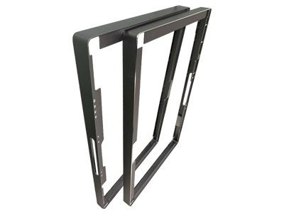 Matte black high-bright edge aluminum alloy advertising machine frame